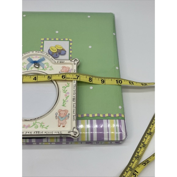 Hallmark Baby Picture Frame "This Little Piggy" / Pastel Scrapbook Nursery Gift - Picture 12 of 16